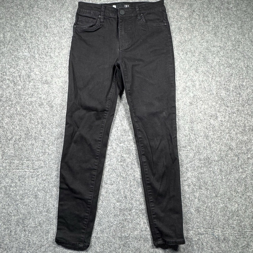 KUT from the Kloth Donna High‎ Waist Ankle Skinny Jeans Black Women's/Juniors 2 - Picture 2 of 11